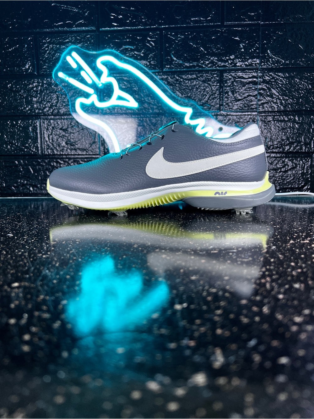 Nike Air Zoom Victory Tour 3 Golf Men’s Leather Golfing Shoes Grey - 11.5